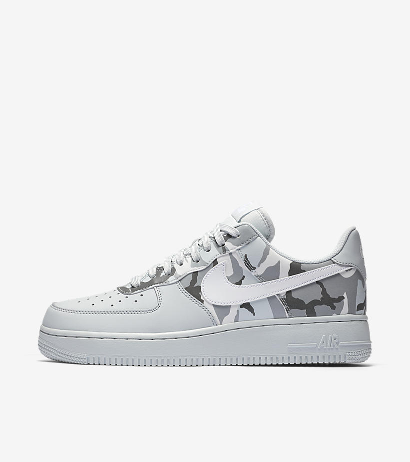 white and camo air force 1