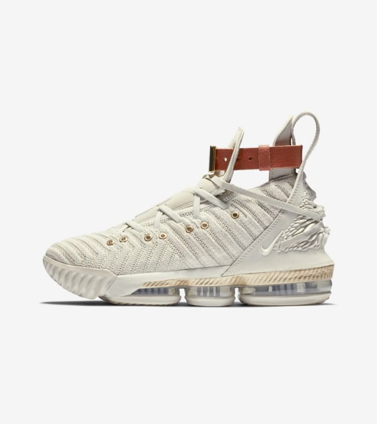 nike lebron 16 white and gold