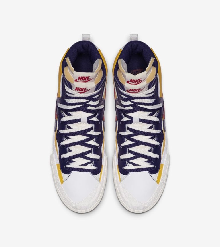 sacai blazer mid maize navy